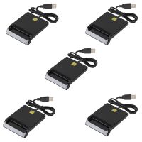 5X Universal Portable Smart Card Reader for Bank Card Card ID CAC DNIE ATM IC SIM Card Reader for Android Phones Tablet