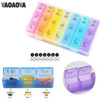 1 Set Weekly Pill Organizer 3 Times a Day 7 Day Pill Box Vitamin Container Holder With Removable Tray For Fish Oils Supplements