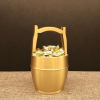Original ⭐️⭐️⭐️⭐️⭐️ Pure brass pot of gold ornaments home office tea seat