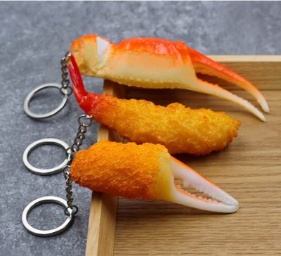 Simulation Toy Model Personality Student Gift Fried Chicken Leg Wing Key Ring Food