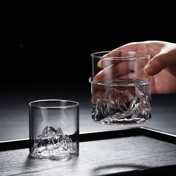 3d Glass Cup, Mountain Inside Glass Water Cup, High Borosilicate