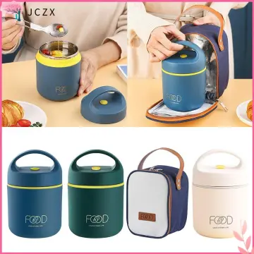 1pc Stainless Steel Vacuum Thermal Lunch Box, Insulated Lunch Box Food  Warmer Soup Cup Container Bento Lunch Box for Kids