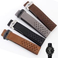 ♔ Watch Accessories Strap for TAG HEUER MONACO CARRERA Wrist Band Frosted Calfskin Leather Matte Watch Bracelet Watch 22 24mm