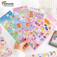 Namfio Wiznige Kawaii สติ๊กเกอร์ลายการ์ตูนหมีสําหรับติดตกแต่งโทรศัพท์มือถือ