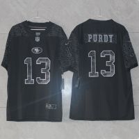 2023 New Fashion version NFL San Francisco 49ers Mens Reflective Limited Edition No. 13 Brock Purdy Embroidered Football Jersey