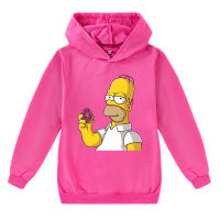 Simpson-S เสื้อสเวตเตอร์มีฮู้ดสำหรับเด็ก,เสื้อสเวตเตอร์พิมพ์ลายตัวอักษรแขนยาวลำลองสำหรับเด็กผู้ชายเด็กผู้หญิงฤดูใบไม้ผลิและฤดูใบไม้ร่วงปี W2350