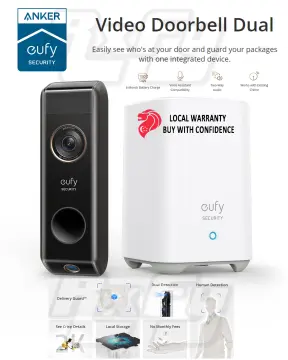 eufy Security, Video Doorbell S220 (Battery-Powered) Kit, Security Camera -  2K Resolution, 180-Day Battery Life, Encrypted Local Storage, No Monthly