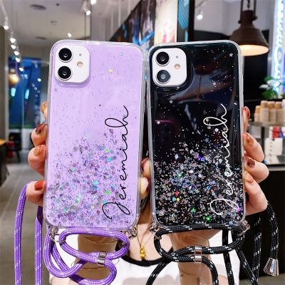 （shine electron）เคสกลิตเตอร์สายคล้องแบบคาดตัวใสสำหรับ Samsung,เคสกลิตเตอร์ S23 S22 S23พิเศษ S21 S20 FE กรอบซิลิโคนนิ่มใส