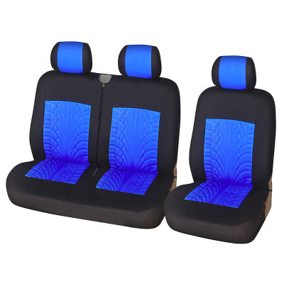 2+1 Seat Covers Car Seat Covers Protector for TransporterVan, Universal Polyester Fabric Car Covers,Truck Interior Accessories