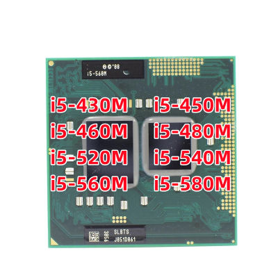 I5หลัก430เมตร450เมตร460เมตร480เมตร520เมตร540เมตร560เมตร580เมตรหน่วยประมวลผลแบบ Dual-Core PGA988 SLBTS CPU มือถือ
