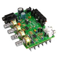 DX-0809 2.0เครื่องขยายเสียงโมดูลบอร์ดเสียงสำหรับ DC 12V 40W + 40W High-Power Amplifier Board