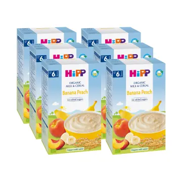 HiPP Banana Peach Organic Milk & Cereal - 250 G