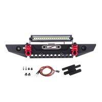 Metal Front Bumper With LED Light For 110 RC Axial SCX10 &amp; SCX10 II 90046 TRX4 RC car parts