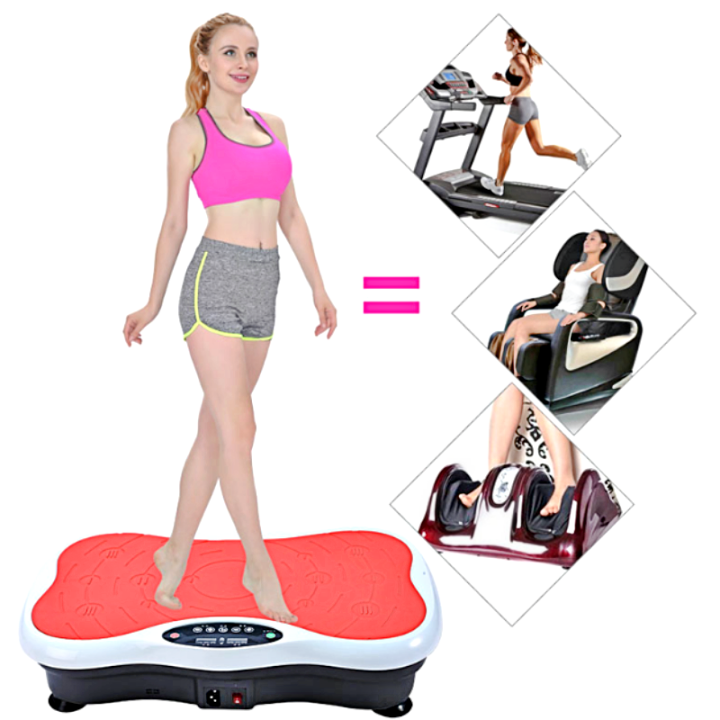 【LCD Screen】Slimming Vibration Plate Shaker Exercise Fitness Gym ...