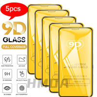 5PcsLot Full Cover Tempered Glass For iPhone 12 13 13pro Mini 11 Pro Max X XS XR 6 6s 7 8 Plus SE 2020 Screen Protector Glass