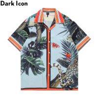 D&amp;BEDark Icon เสื้อเชิ้ตแขนสั้นแฟชั่นสำหรับผู้ชาย,เสื้อเบลาส์ผู้ชายสไตล์ฮาราจูกุแฟชั่นฤดูร้อน2021