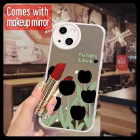 Soft case Full edging Phone Case For iphone14 Makeup mirror Hangings Mirror surface trend Raised lens dustproof lovely