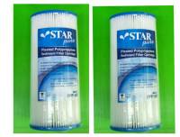 2 ไส้ STAR PURE 5 ไมครอน ไส้กรองน้ำ ไส้กรอง ไส้กรองจีบ ไส้จีบ จีบ ขนาด 10" X 4.5" ตัวอ้วน สำหรับ big blue เครื่องกรองน้ำ เครื่องกรอง นะคะ