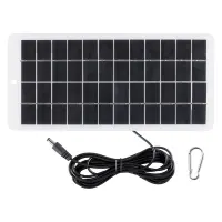 5W 12V Solar Panel Polysilicon Panels Outdoor Solar Battery Charger Portable Solar Panel with DC Port for 3.7V Battery