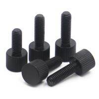 2-5pcs M2 M2.5 M3 M4 M5 M6 Black Carbon Steel Thumb Screws Plain Type Metric Knurled Head Manual Adjustment Screws Fasteners