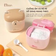 Hộp đựng sữa bột đồ ăn dặm Misan 440ml cho bé kèm thìa