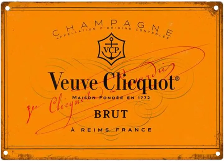 Veuve Clicquot Brut แชมเปญ R Etro โลหะดีบุกเข้าสู่ระบบวินเทจอลูมิเนียม ...