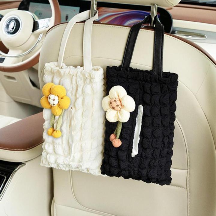 car-napkin-dispenser-puff-grid-rectangular-organizer-holder-with-strap-flower-doll-design-vehicle-facial-paper-storage-bag-outdoor-napkin-holding-bag-fits-most-cars-suvs-trucks-way