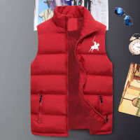 2021 Newest Mens Sport Print Sleeveless Jacket Man Autumn and Winter Warm and Windproof Down Vest(4 Colors) M-5XL