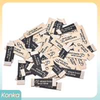 ✨ Konka ป้ายผ้าทำด้วยมือ50ชิ้นป้ายพิมพ์ลายปักอุปกรณ์เย็บผ้าแบบทำมือ