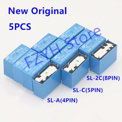 5Pcs New Original SMI- 05V 12V 24VDC -SL-2C SMI-05VDC-SL-A SMI-12VDC-SL-C SMI-24VDC-SL-2C 10A 4/5/8PIN 5V 12V 24V power relay Wall Stickers Decals