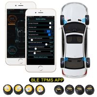 เซนเซอร์วัดความดันลมยางรถยนต์บลูทูธ 4.0 5.0 Android Ios Ble Tpms App