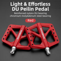 ROCKBROS Ultralight Seal Bearings Bicycle Bike Pedals Cycling Nylon Road bmx Mtb Pedals Flat Platform Bicycle Parts Accessories