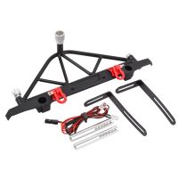 Metal Rear Bumper with Spare Tire Rack for Axial Traxxas TRX4 SCX10 SCX10 II 90046 SCX10 III 1/10 RC Crawler Car