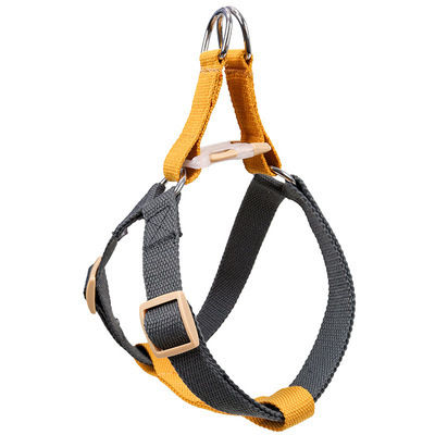 Dog traction rope chest strap-L size + brown gray