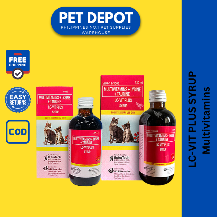 LCVIT PLUS SYRUP Multivitamins FOR CAT Lazada PH
