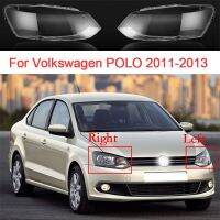 กระจกไฟหน้ารถสำหรับ Volkswagen Polo 2011 2012 2013อุปกรณ์เสริมรถยนต์โป๊ะไฟแบบโปร่งใสฝาปิดเลนส์