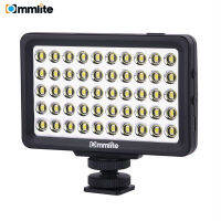 Commlite CM-L50 LED Camera Video Light, 50 LED 5700-6000K Dimmable Mini Panel Light for Canon Nikon Cameras and Smartphone