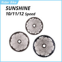 SUNSHINE 10คาสเซ็ตความเร็วสูง10 S 11S 12S MTB จักรยานเสือหมอบ Freewheel 10V 11V 12V 36/42/46/50T 52T สำหรับ Deore M6000 M6100 SRAM