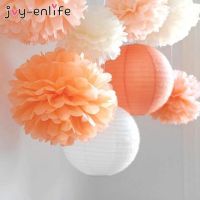 【YF】 Wedding Decoration 5pcs Poms 20cm Tissue Paper Artificial Flowers Baby Shower 1st Birthday Supplies