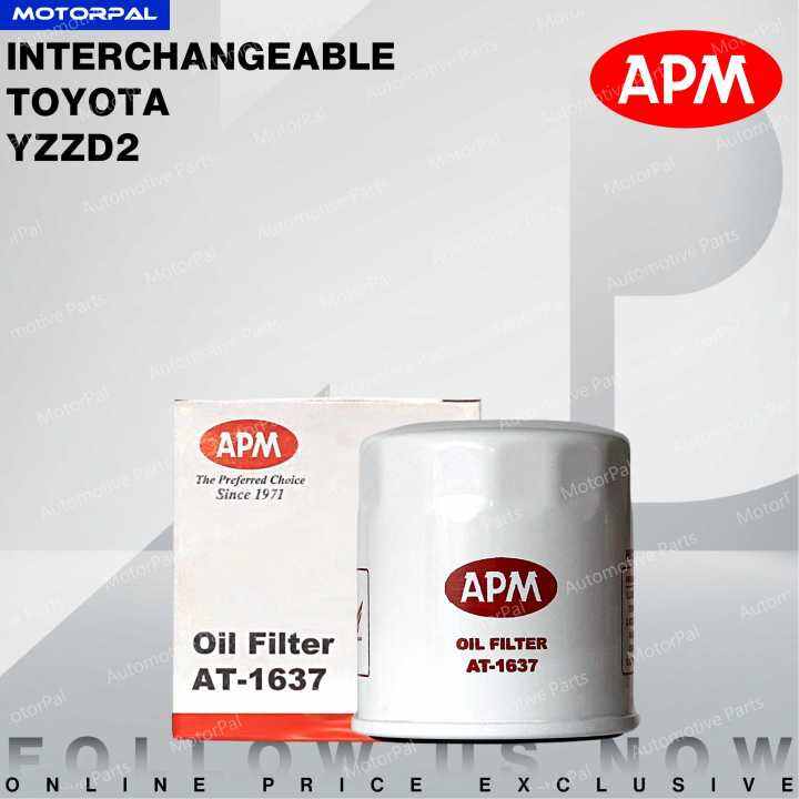 APM ORIGINAL TOYOTA OIL FILTER (HILUX INNOVA FORTUNER HIACE UNSER LAND ...