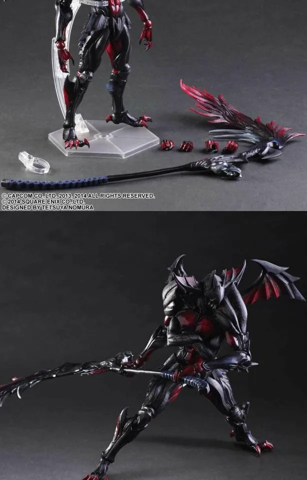 Monster Hunter 4: Diablos Armor (Rage Version) Ultimate Play Arts Kai  Figure toy gift 28cm