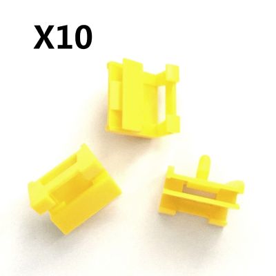 10 Pieces Rocker Moulding Nut Clip for BMW 51717066220 Yellow Nylon