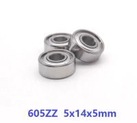 4 ชิ้น 605Z  ( 5 x 14 x 5 mm. ) 605-ZZ Ball Bearing  = 4 ตลับ 605ZZ, R1450-ZZ