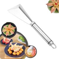 Fruit Carving Knife DIY Platter Decoration Anti Slip Stainless Steel Vegetable Cutting Slicer Triangular Kitchen Food Carve Tool Graters  Peelers Slic