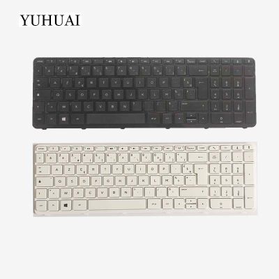 New French for HP pavilion 15 N000 N100 N200 15 E000 15 E100 719853 051 749658 051 FR laptop Keyboard with frame
