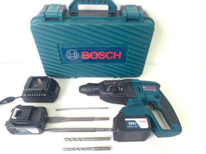 รุ่นพิเศษ-รองรับงานหนัก-gt-bosch-สว่านโรตารี่ไร้สาย-3ระบบ-399v-26mm-แถมฟรี-แบต-lithuim-ion-จำนวน-2-ก้อน-brushless-motor