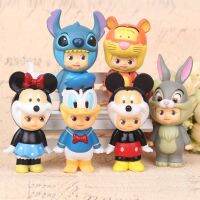 [Toy City] 6ชิ้น/ล็อต8ซม. Mickey Minne Duck คอสเพลย์ Sonny Angel ตุ๊กตาเครื่องประดับไวนิล PVC Toys