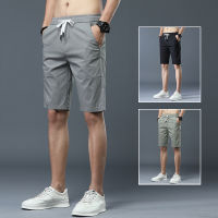 2022 Summer MenS Drawstring Shorts High Quality Business Fashion Loose Casual Stretch Five Pants Male High-End nd Clothing