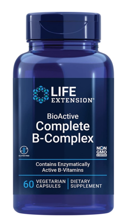 Life Extension BioActive Complete B-Complex / 60 Vegetarian Capsules ...