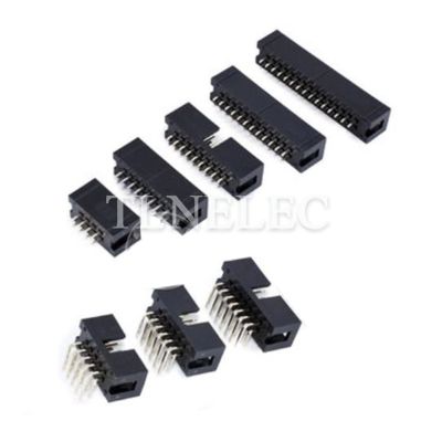 5pcs 2.54mm Pitch 8P 50P Straight Needle Bend Needle Pin Header Wiring Connector JTAG Wire Harness Socket Adapter